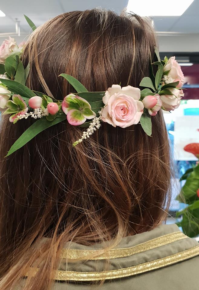 couronne pour cheveux en fleurs tergal pour enfant